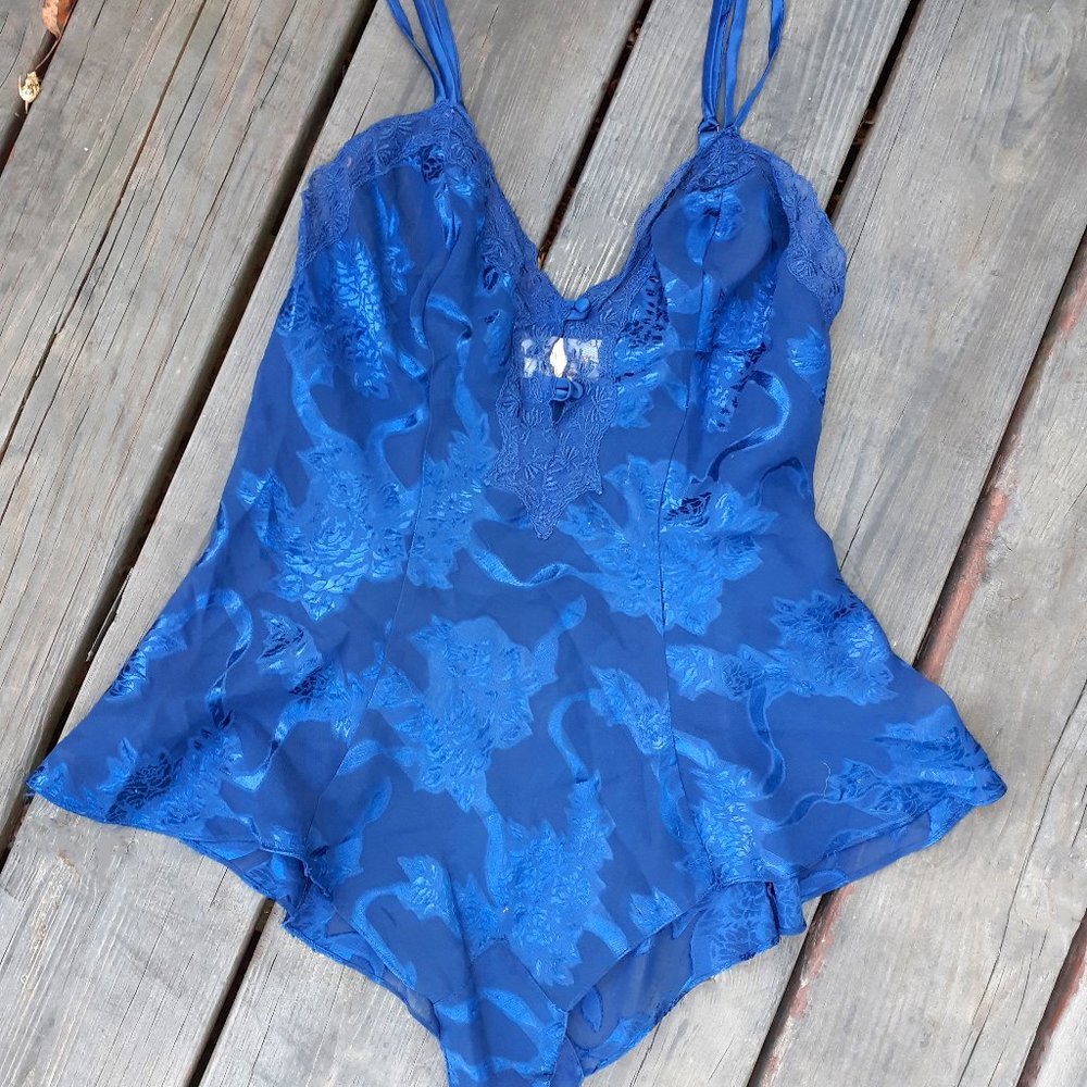 VINTAGE 90's Victoria's Secret BLUE TEDDY SM